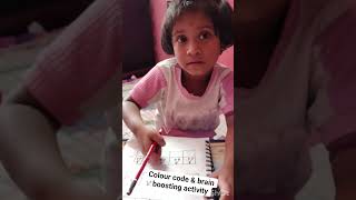 clour code & brain boosting activity for kids #shortvideo #study #handwriting #mindtestchallenge