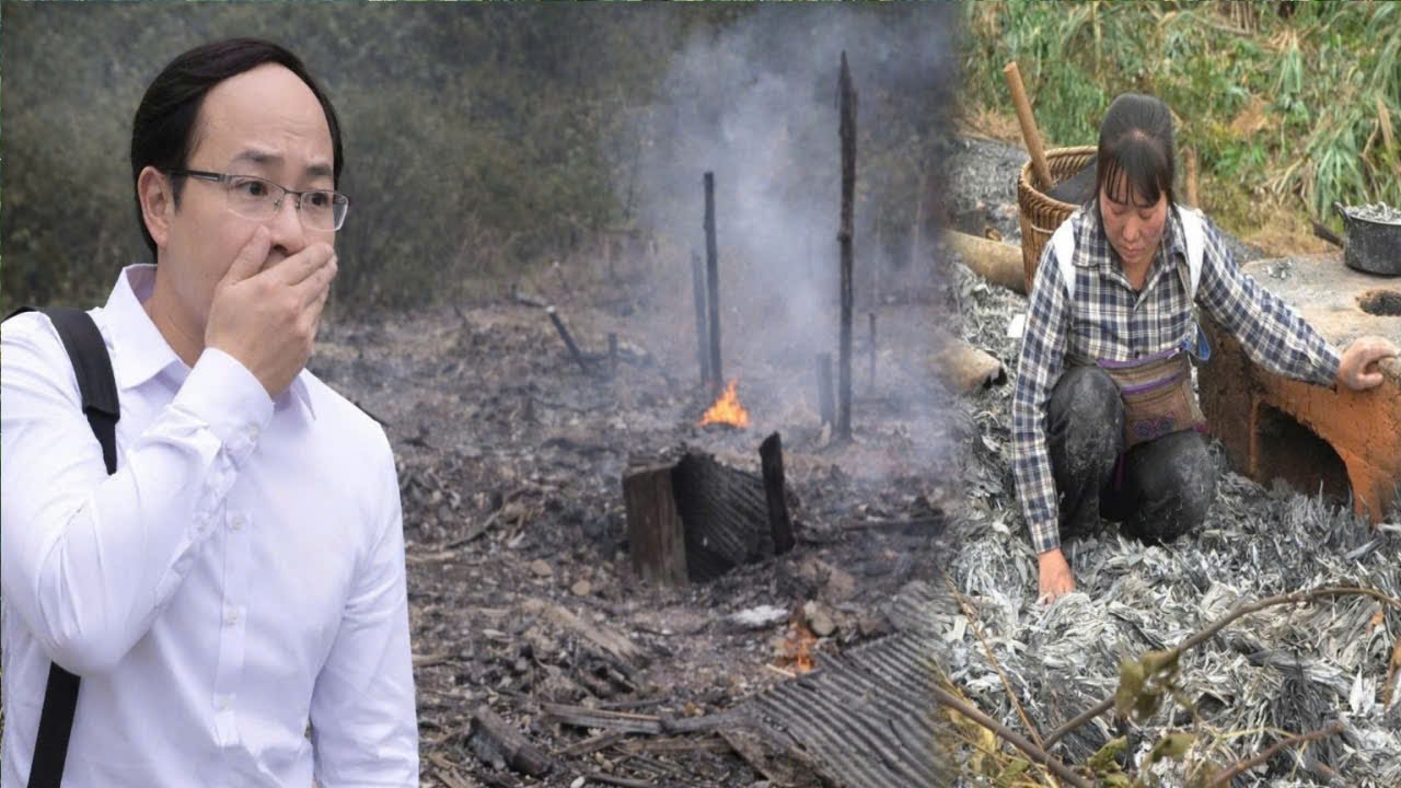 Генеральный директор Джеймс в шоке по возвращении — дом матери-одиночки сгорел дотла