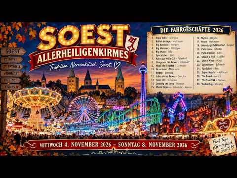 Soest - Allerheiligenkirmes 2026 - Die Fahrgeschäfte