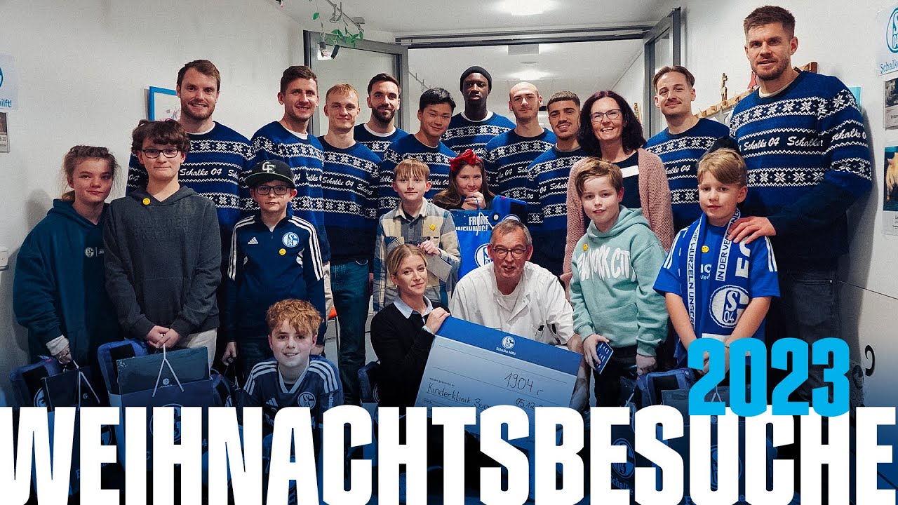 Schalke hilft: Mannschaft auf Weihnachtsbesuch in Einrichtungen 💙🎁 | FC Schalke 04