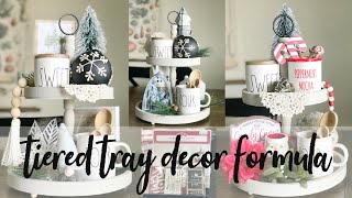 Christmas Tiered Tray Decorating Ideas | Christmas Decor 2021