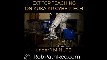 RobPathRec Robot path programming - KUKA KR Cybertech with external TCP