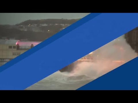 ძლიერი შტორმი ევროპაში - კადრები დიდი ბრიტანეთიდან და საფრანგეთიდან