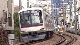 東急東横線5000系5121F白楽カーブ通過 2