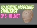 10 Minute Modeling Challenge Ep 3- Bat Ranger Helmet