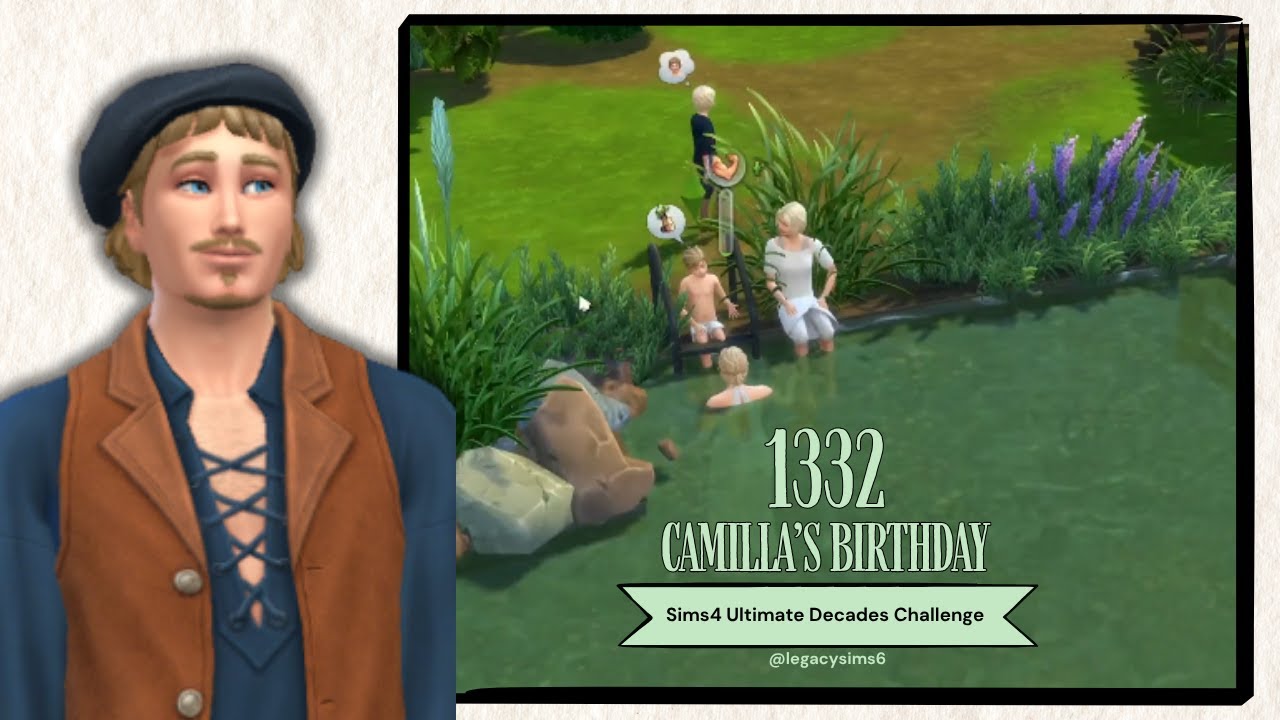 Sims4 Ultimate Decades Challenge: 1332 — День рождения Камиллы — без модов и пользовательского ко...