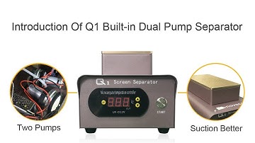 Introduction of Q1 built in dual pump separator, two pumps , suction better