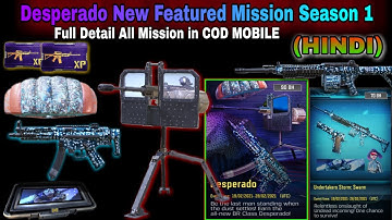 Desperado New Featured Mission. Full Detail All Mission in COD MOBILE Season 1