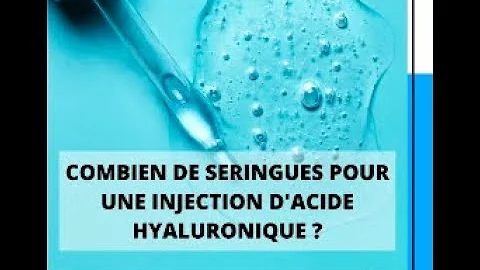 Quel est le prix d'une seringue d'acide hyaluronique