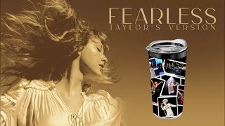Taylor Swift - Fearless Taylor’s version merch - “ Album Collage Tumbler “ Unboxing