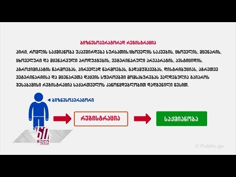 #ფერმერისსარჩევი - ბიზნესოპერატორად რეგისტრაცია