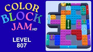 Color Block Jam Level 807 Solution Walkthrough