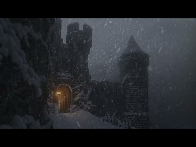 10 Hours Of Eerie Dark Winter Castle Vibes For Fast Deep Relaxing SleepNEW!