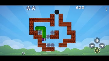 Apple Worm: Logic Puzzle. Level 31. Walkthrough.