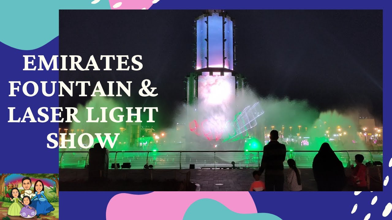 EMIRATES FOUNTAIN & LASER LIGHT SHOW || SHEIKH ZAYED HERITAGE FESTIVAL 2020
