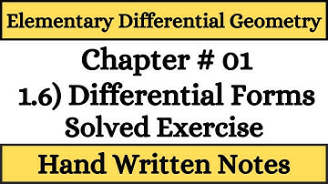 Riemannian Geometry | Elementary Differential Geometry by Barrett  | Differential Forms Exercise