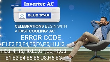 blue star inverter ac error code solve in hindi/blue star inverter ac error code list hindi
