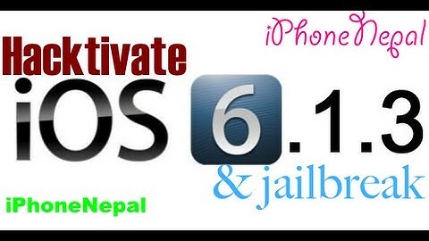 How To Hacktivate iOS 6.1.3 & Jailbreak iPhone 4/3Gs Bypass Activation Screen No Sim Card Need