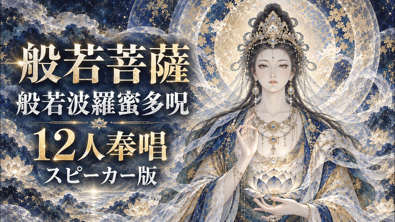 般若ページ 般若菩薩｜般若波羅蜜多呪108回｜多人数奉唱【スピーカー版】 - YouTube