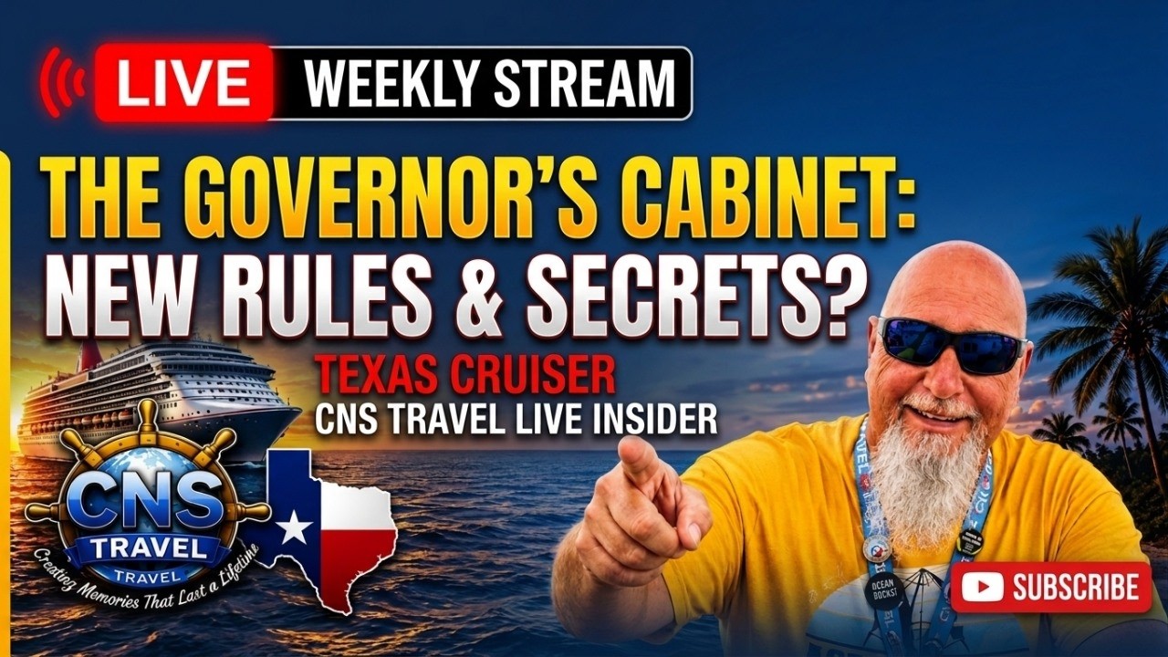 🔴 LIVE: The Governor's Cabinet | Cruise Secrets, Travel & YT Journey!