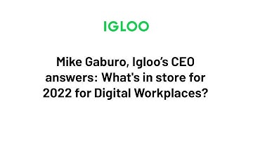 Igloo Software CEO Mike Gaburo: What