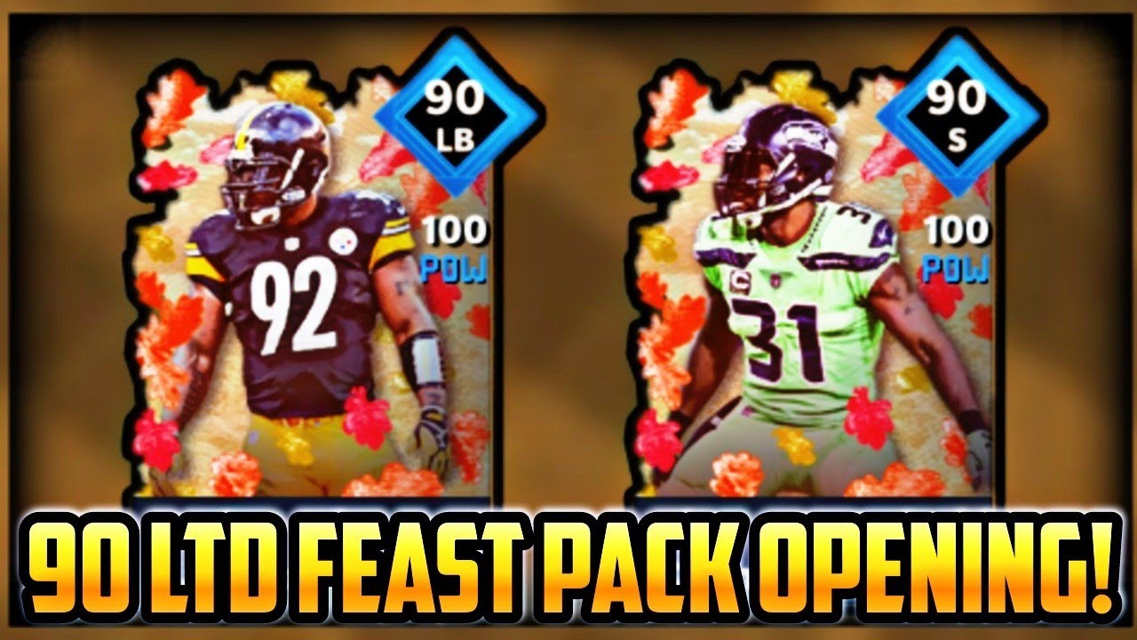 90 LTD FEAST PACK OPENING! - Madden Mobile 21