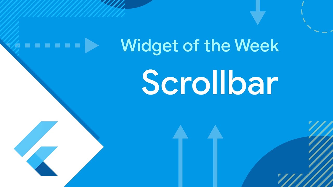 scrollbar คือ  2022 New  Scrollbar (Flutter Widget of the Week)