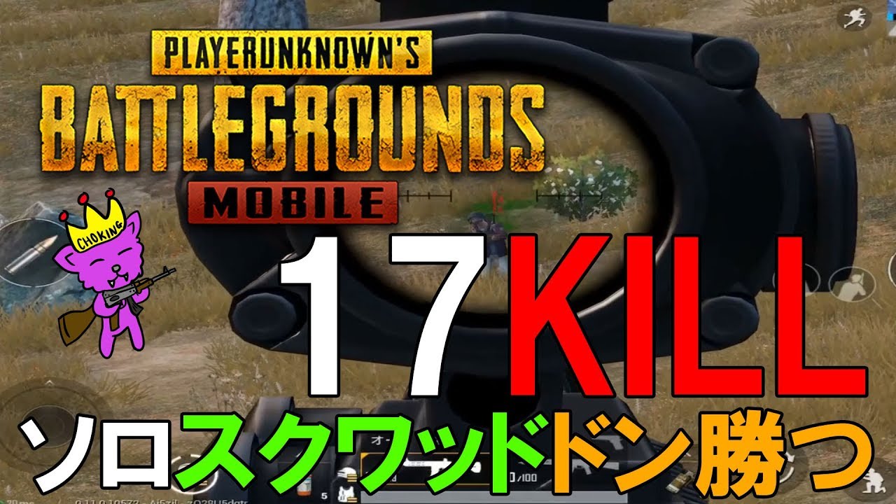 Pubgモバイル 02 初ソロスクワッドやってみたら ドン勝つ取れた Youtube