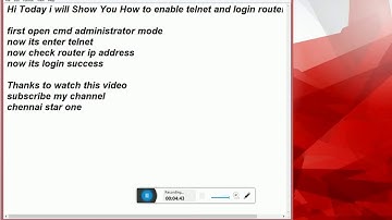 How to Enable telnet on windows system