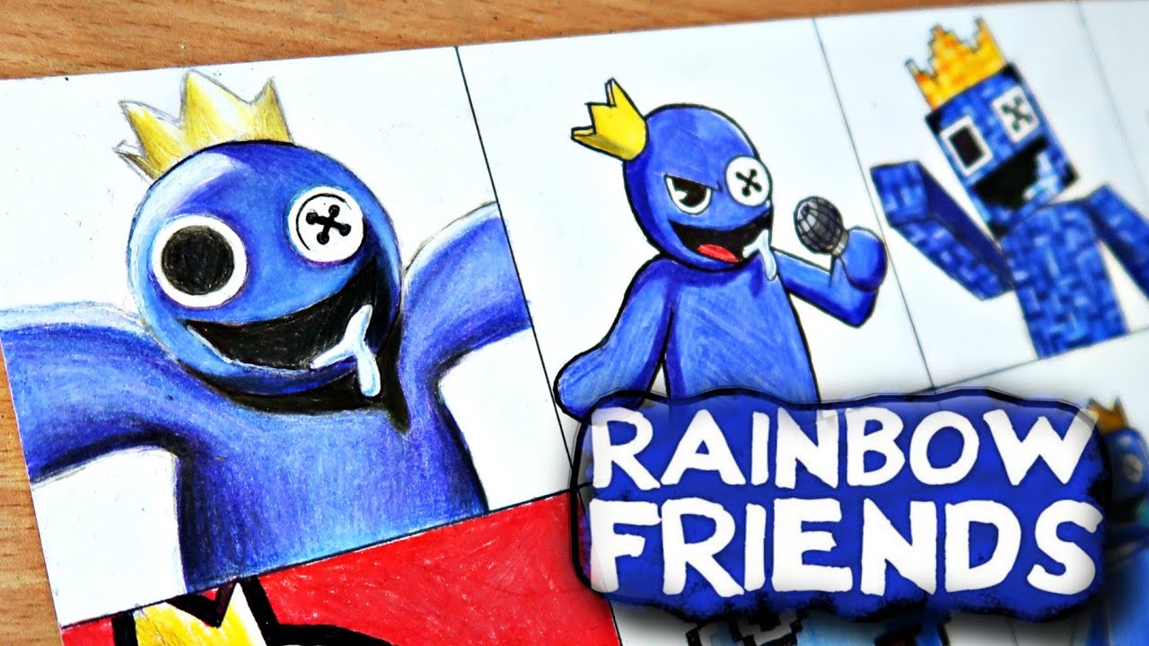 Drawing Blue from Rainbow Friends #rainbowfriends #roblox