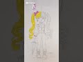 Split Style Fashion Girl Coloring Art ✨#KpopArt #Trending #ArtShorts #artist #artwork #creative