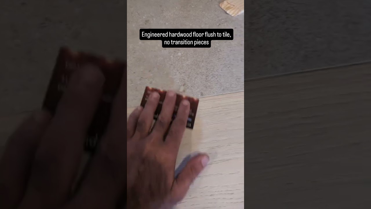 Engineered Hardwood Flooring Installation In Toronto | Smooth Transition To Tiles 