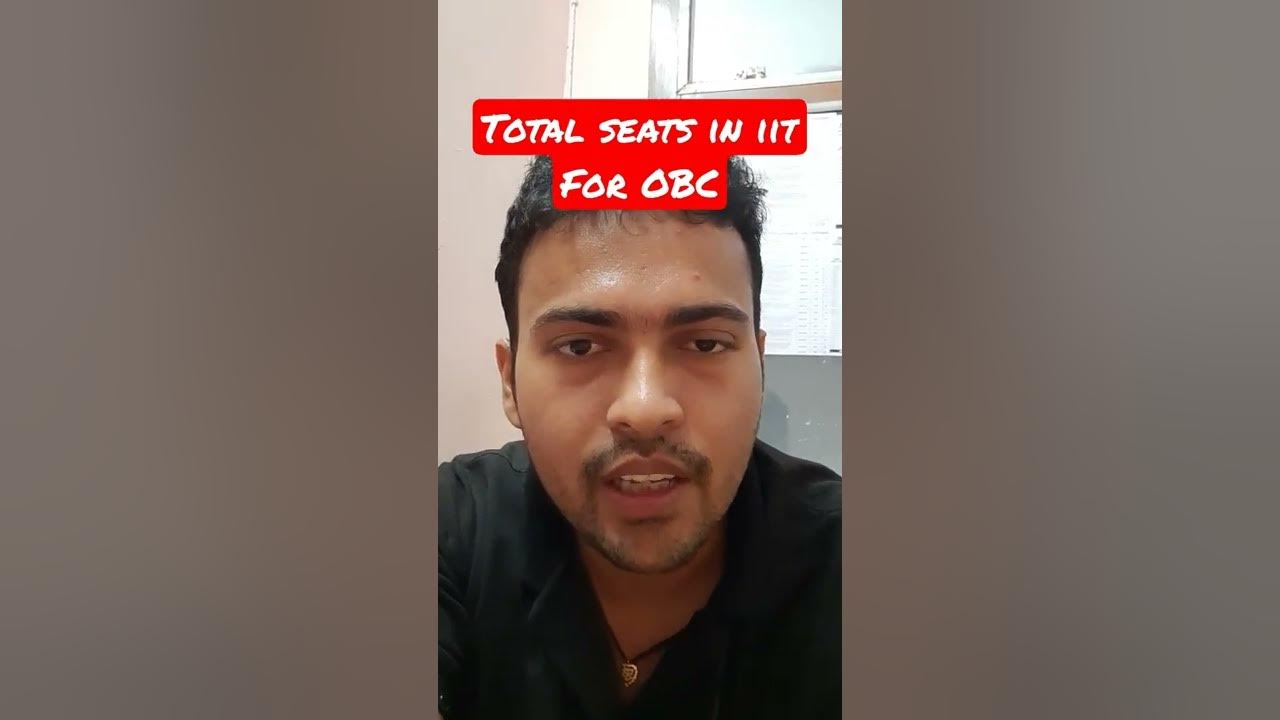 total seats in IIT for OBC NCL category studentsshorts jee iit 