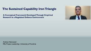 Sustained Capability Iron Triangle Conceptual Model Overview