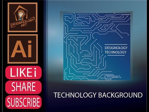 How to Create Technology Background In Illustrator