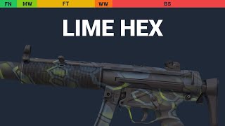 MP5-SD Lime Hex - Skin Float And Wear Preview