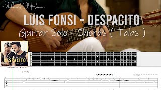 Luis Fonsi   Despacito Guitar Solo - Chords Tab