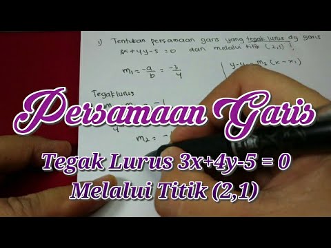 Video: Adakah pasangan persamaan y=0 dan y=-7 mempunyai?