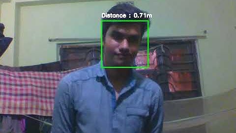 Face Detection and Distance measurement using Python OpenCV