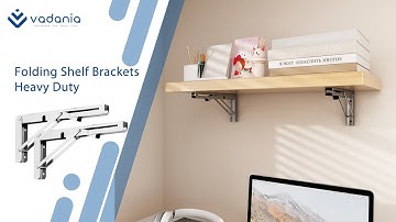 How to install folding shelf brackets?