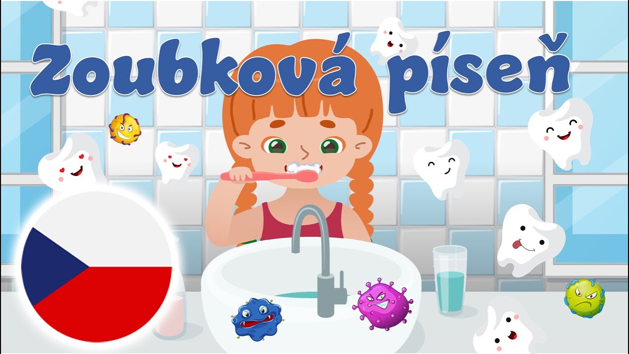Zoubková píseň | Písničky pro děti | K mytí zubů | Česky | Kreslené | Animované