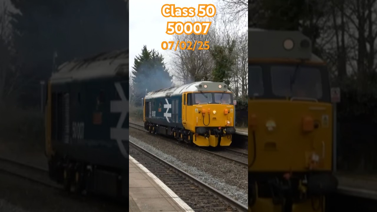 Class 50 50007 passing Warwick and what a amazing driver 