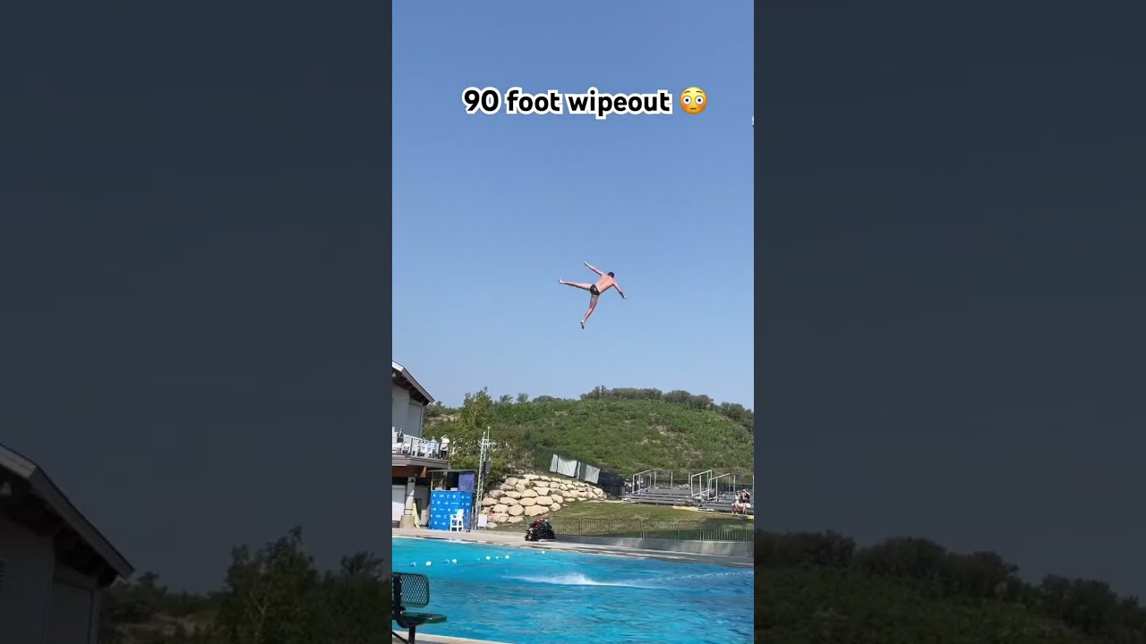 Red Bull Cliff Diver Fails From 90 Feet 