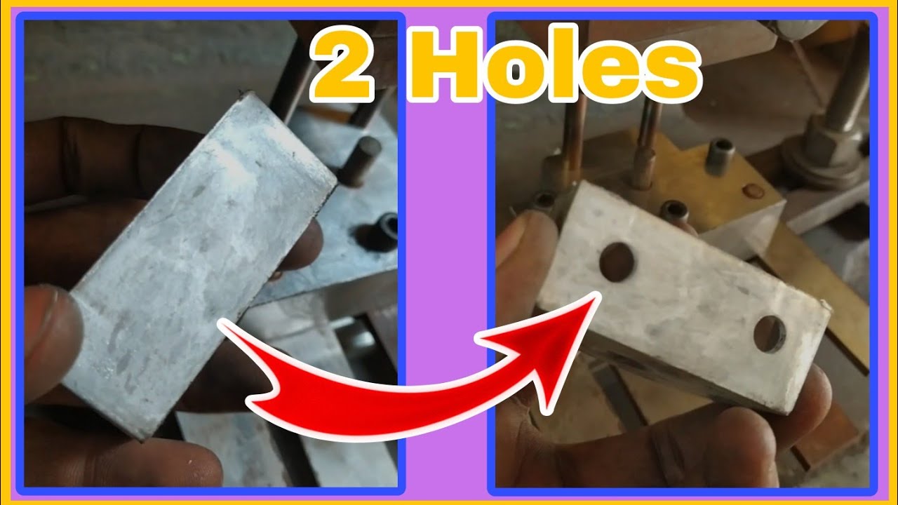 Dies punching 2 holes / tools and dies🛠 