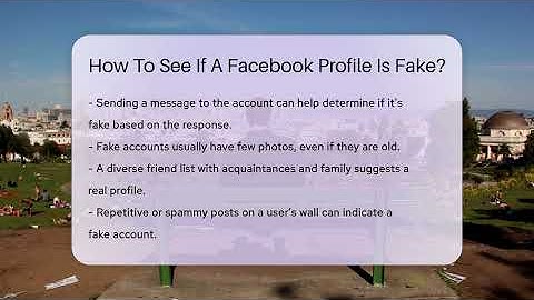 How To See If A Facebook Profile Is Fake? - Everyday-Networking