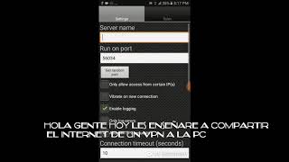Compartir internet de cualquier vpn a la pc