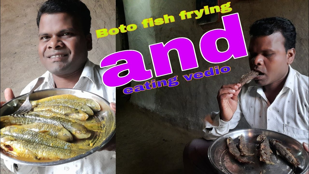 Boto fish frying and eating vedio// birhor recipe vedio// kusuan haku ...