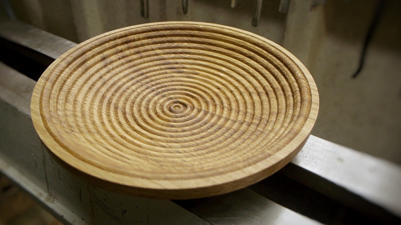 An inside-out bead bowl - Oak Woodturning.