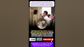 Netizens spotted Daniel Padilla beside Kathryn Bernardo at Zanjoe Marudo and Ria Atayde