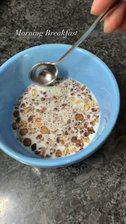 Morning Breakfast 🥣| Museli Breakfast | Ready to Eat Breakfast #morningbreakfast #museli #shorts